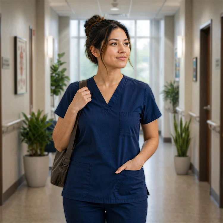 Healthcare professional in a care setting